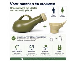 Urinaal unisex - Met schroefdeksel - Groen