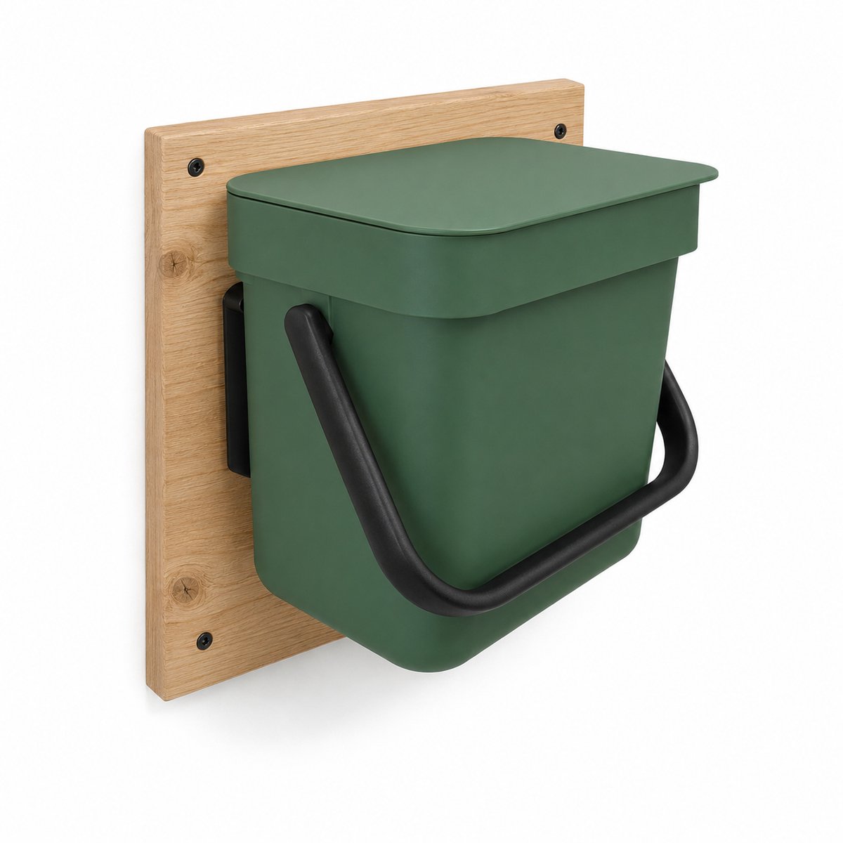 Wandhouder Geschikt voor Brabantia Sort & Go - Wandbevestiging - Muurbeugel - Ruimtebesparende Opbergoplossing - Vervangingsonderdeel - Zwart