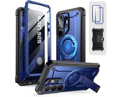 SUPCASE Unicorn Beetle Mag Pro - Hoesje Geschikt voor Samsung Galaxy S26 Ultra - Compatibel met MagSafe / Qi2 - Full Protect met Ingebouwde Screenprotector - Kickstand - Blauw