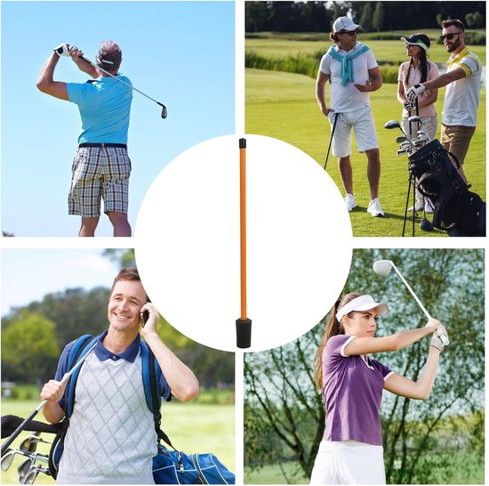Golf Alignment Sticks - Oefen Stokken - Golfslag Verbeteren - Draagbaar Opvouwbaar Ontwerp - 45.5 cm - Oranje van GOLF — afbeelding 5