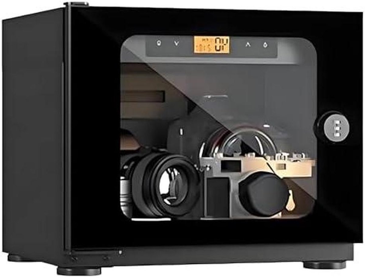 Digitale Droogbox - Vochtbestendige Kast - Apparatuur Beschermen - Automatische Vochtigheidsregeling - 20-50 Liter - Zwart