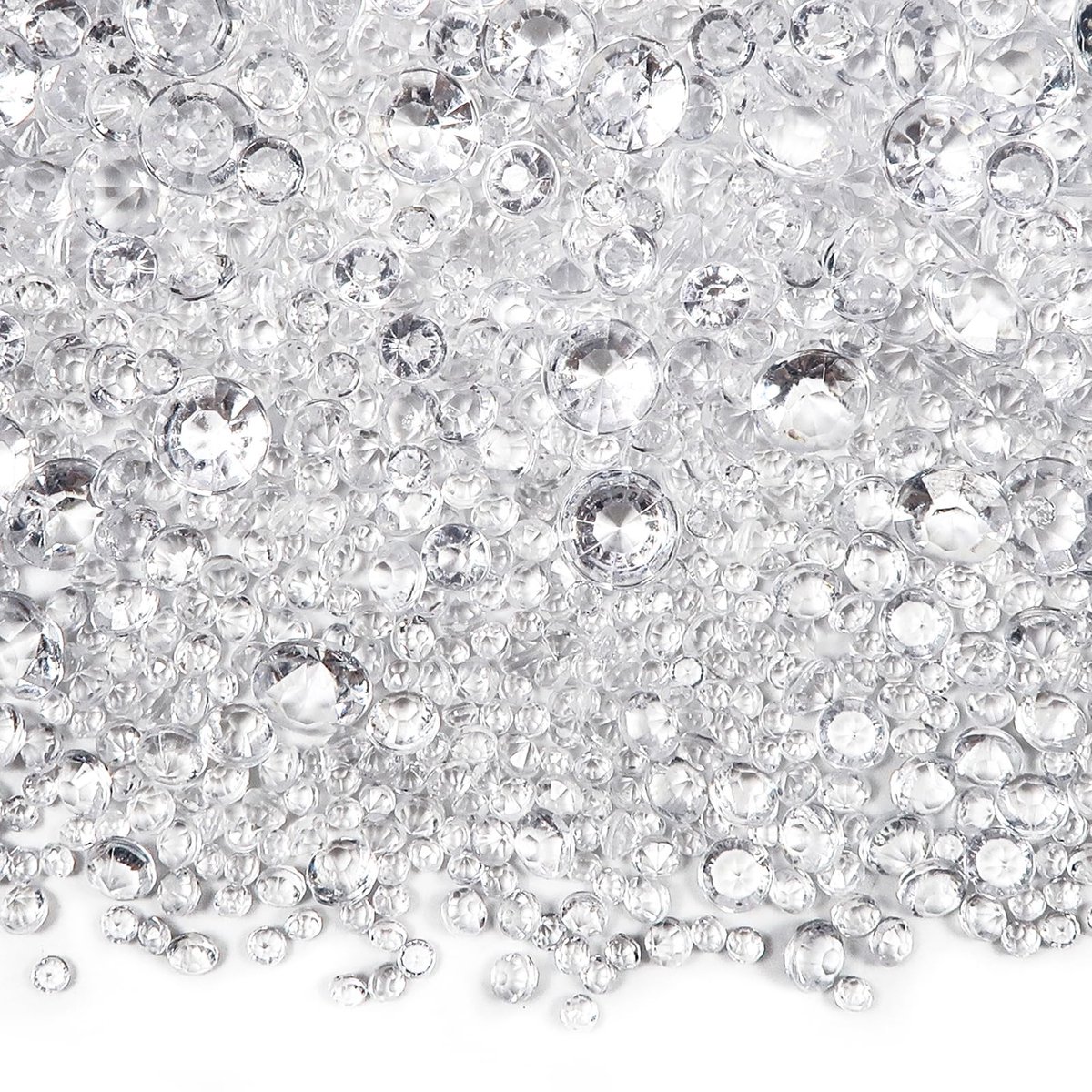Dailygoods- Acryl Kristallen 1300 Stuks - Decoratie Tafel - Bruiloft - Feest - Strass Steentjes - Transparant - Hars