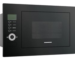 Inbouwmagnetron Zwart - Magnetron Oven - Snel Eten Opwarmen - Met Grillfunctie - 25 Liter - Zwart