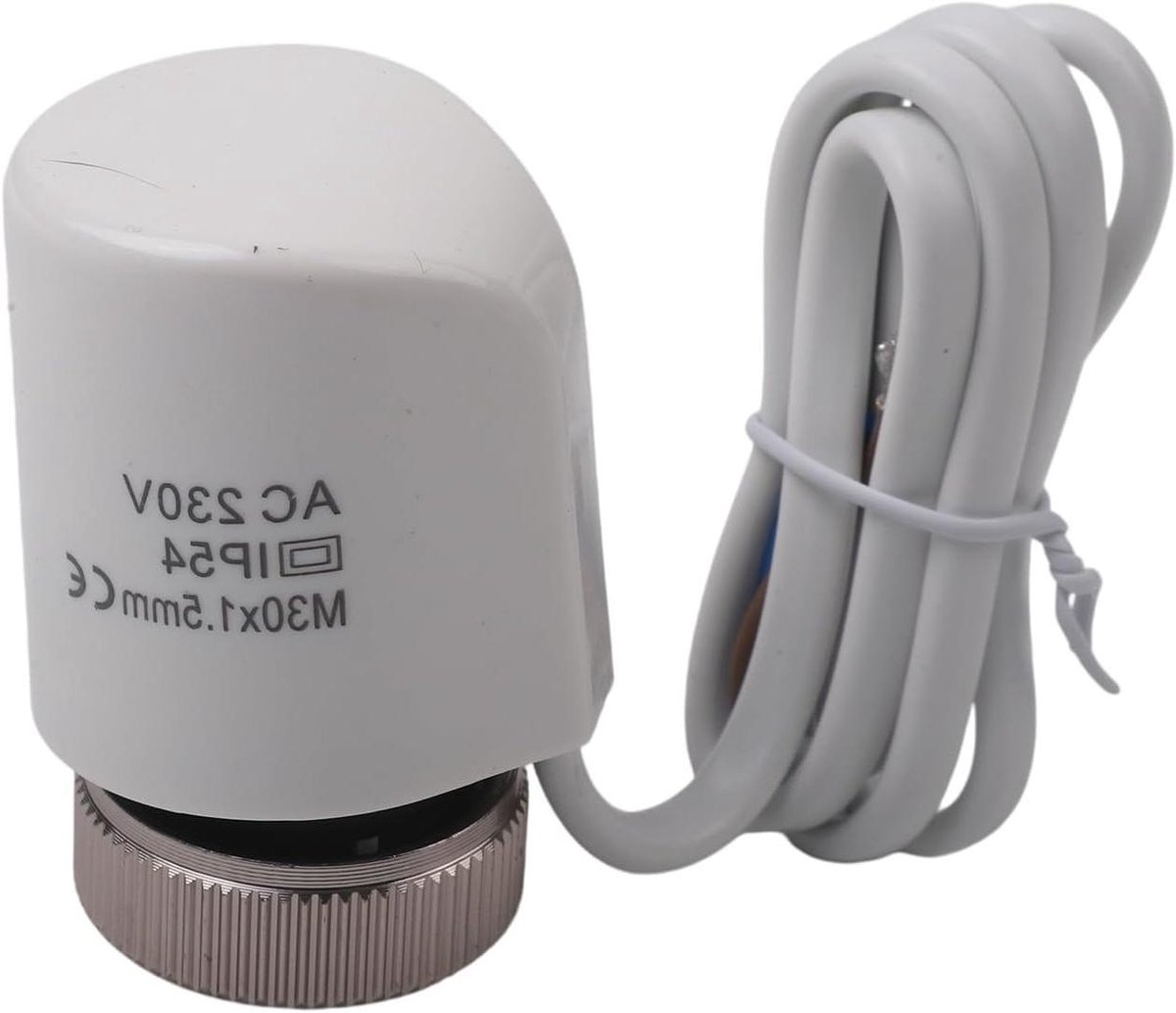 Vloerverwarming Actuator - Thermostatische Klep - Temperatuur Regelen - Energiezuinig Systeem - M30x1.5mm - Wit