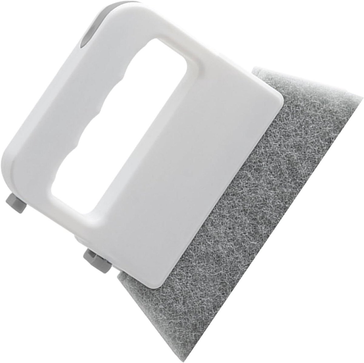 Raamrail Reiniger - Gootjes Borstel - Schoonmaken van Voegen - Dubbelzijdig Borstelsysteem - 13.5 x 11.2 cm - Grijs