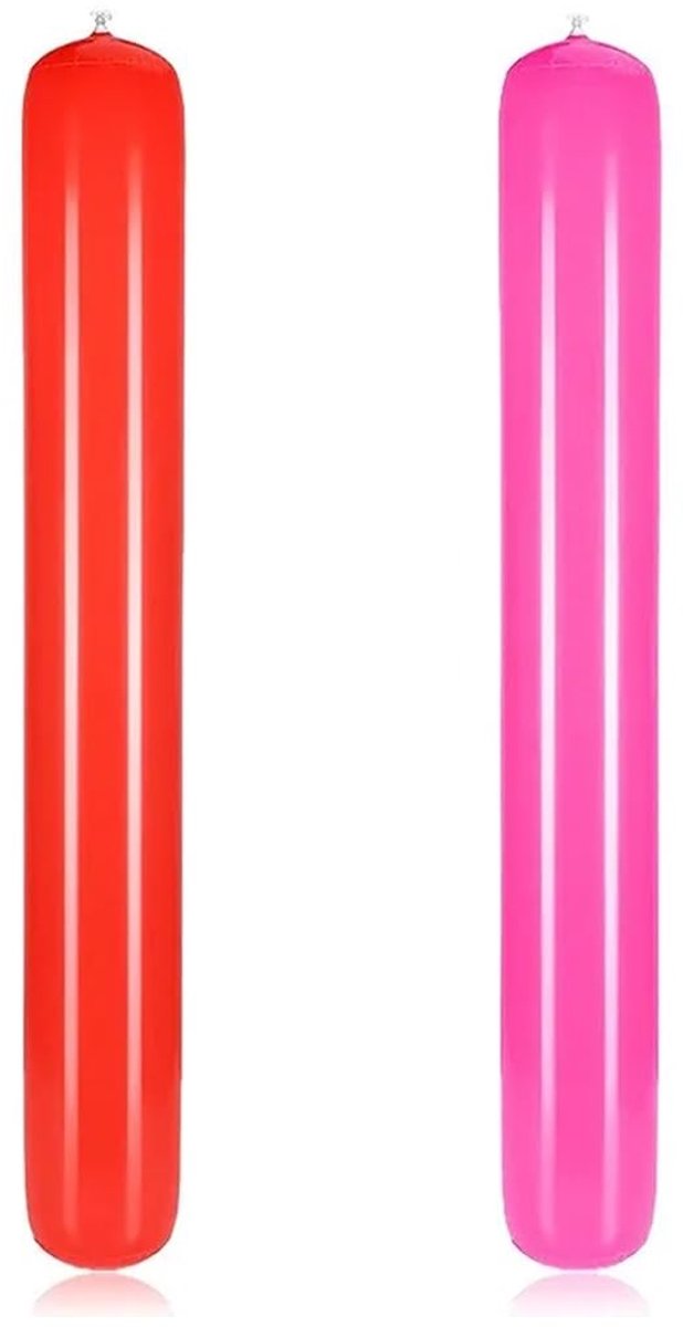 Dailygoods- Zwemnoedel 2 stuks - Opblaasbare Foam Noedel - Geschikt voor Volwassenen/Kinderen - Ideaal Zomerspeelgoed - 105 x 15 cm - Eenvoudig op te bergen - Waternoedel