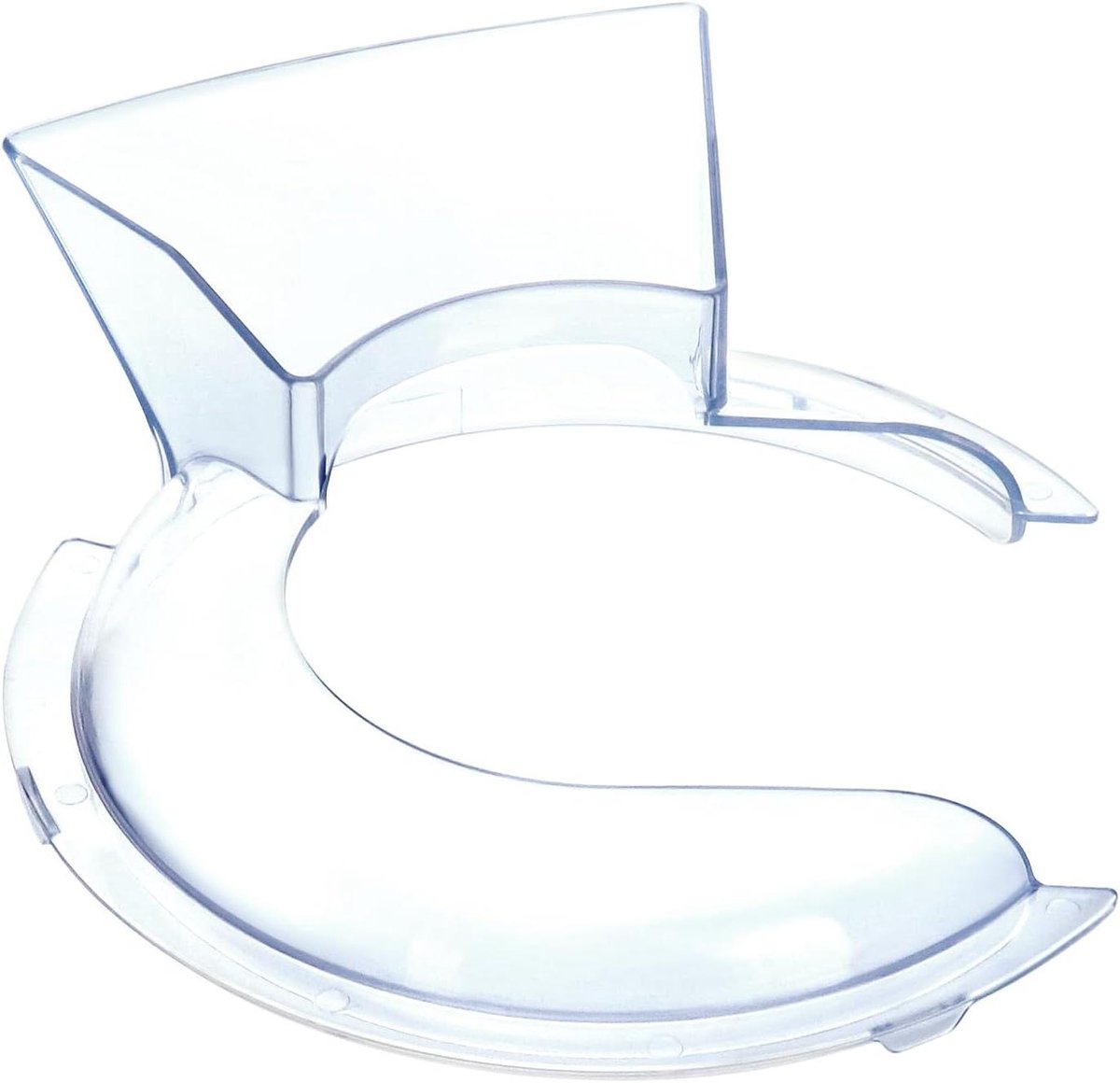 Mixer Accessoire - Spatbeschermer Kom - Schoon Maken - 360° Bescherming - 4.8 L Kom - Transparant