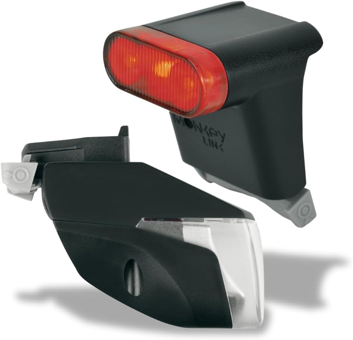 SnelShoppen - MonkeyLight Sport Set Accuverlichting 70 Lux Fietsverlichting Set Zwart - Veilig Fietsen in de Donkerte - Ideaal voor Sportieve Fietsers