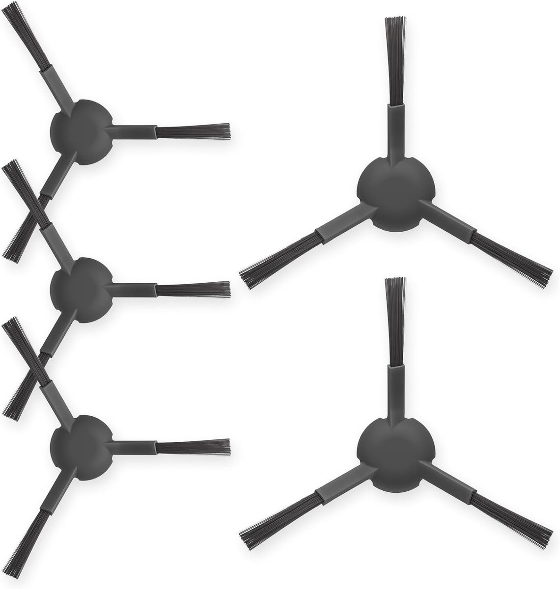 SnelShoppen - Side Brushes voor Robotstofzuiger, 5 Stuks Accessoires voor Dreame L10s Pro Ultra, L40, L20, D20, Mova E30 Ultra, Perfecte Vervanging, H