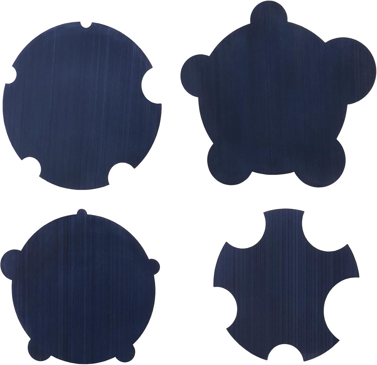 SnelShoppen - Cabinet Scraper Set 4-delig (2 Convex + 2 Concave) voor Houtbewerking - Professionele Afwerking en Vermindering van Schuurwerk - Houtger