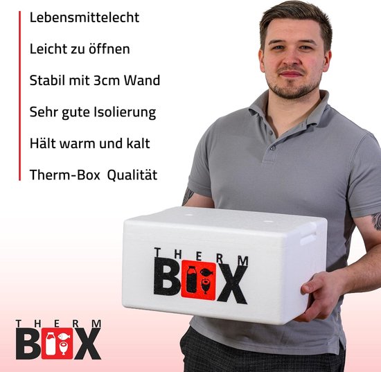 SnelShoppen - Thermo Box Styrofoam Box 1L t/m 19L Isolatiebox Koelbox Warmhoudbox Herbruikbaar voor Feest, Camping, Tuin, Keuken van Snelshoppen — afbeelding 2