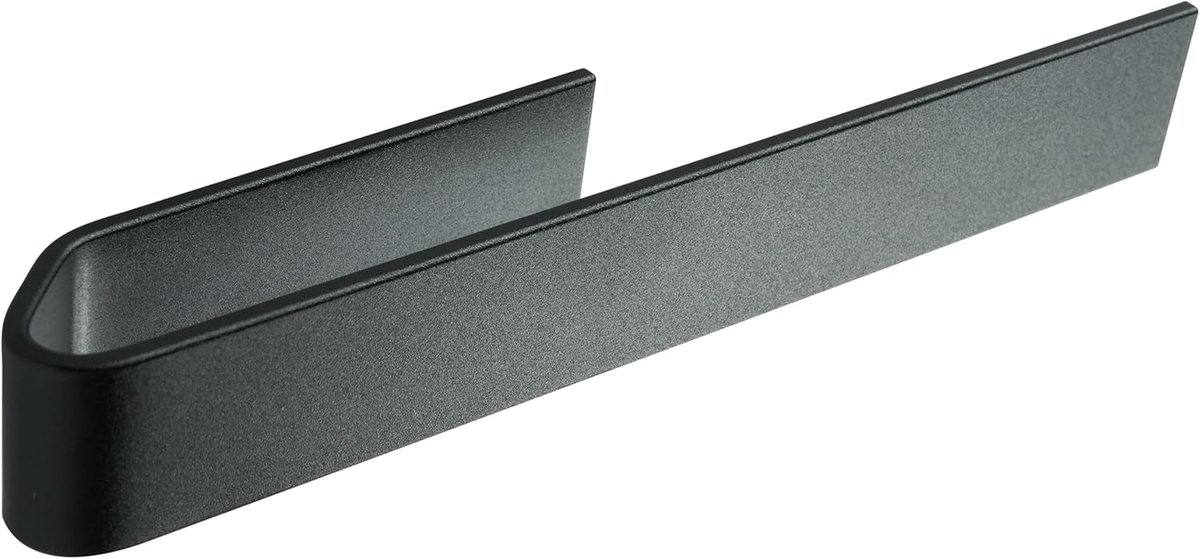 SnelShoppen - Design Flessenhouder Keuken - Zelfklevende Handdoekhouder - Modern Towel Holder - Geen Boren Nodig - Mat Zwart - Keukenaccessoire voor T