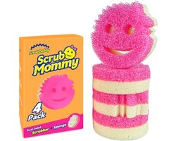 Scrub Daddy | Scrub Mommy sponzen roze (4 stuks)