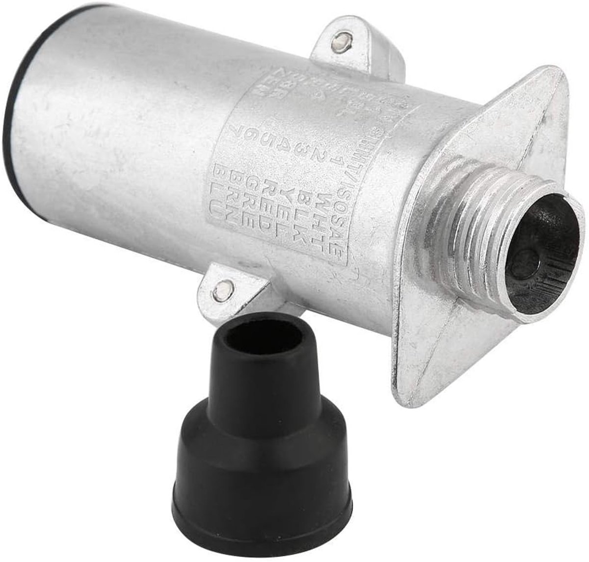 SnelShoppen - 7-Pins Trailer Plug 24V Type N, Duurzame Adapter voor Aanhangwagen, Vrachtwagen en Caravans, Hoogwaardige Kunststof met Messing Pins