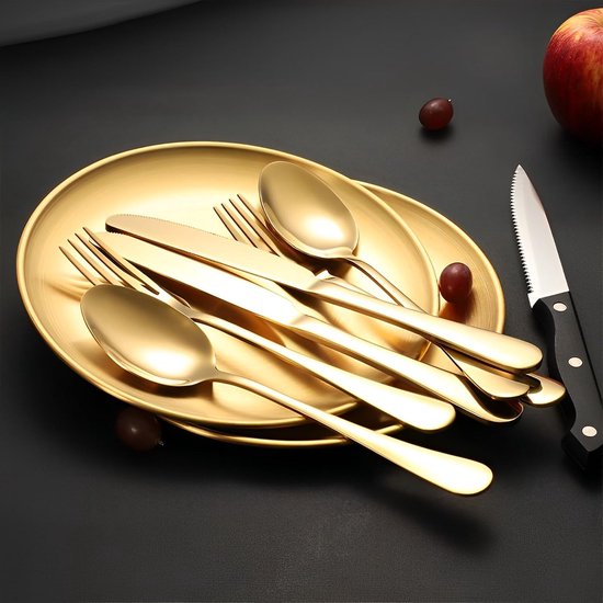 SnelShoppen - Camping Servies Set 13-delig voor 2 Personen, Dikke RVS Buiten Servies met Bestek, Borden en Opbergtas - Ideaal voor Kamperen, Picknicke — afbeelding 3