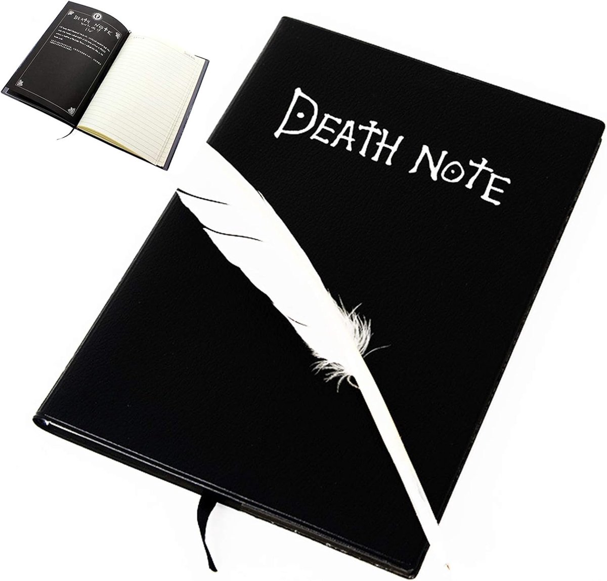 SnelShoppen - Paperblanks Notitieboek Death Note Anime Thema - Cartoon Notitieboek met Pen voor School, Kantoor, Dagboek, Schrijven, Notities, Schoolb
