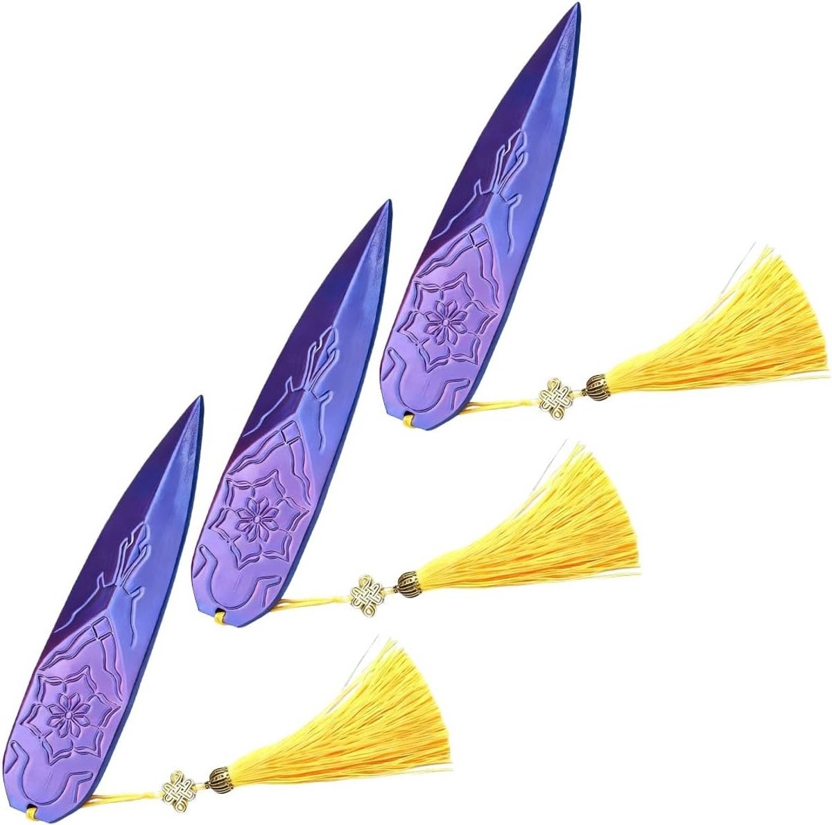 Set van 3 plastic speelgoedpijlen voor rollenspellen, decoratieve accessoires met franjes, perfect voor cosplay, kostuumfeesten en fotoshoots