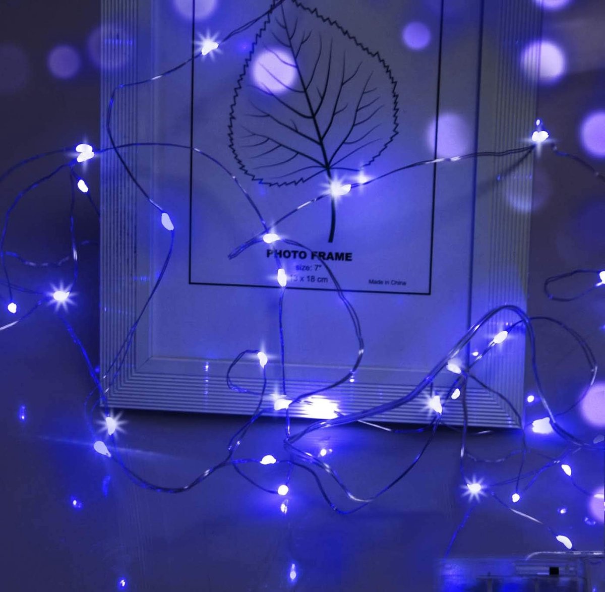 SnelShoppen - LED Fairy Lights 3m met 30 Micro LEDs, Blauw, Kabellichtjes op Batterij voor Feest, Tuin, Kerst, Halloween, Trouwerij, Sfeerverlichting