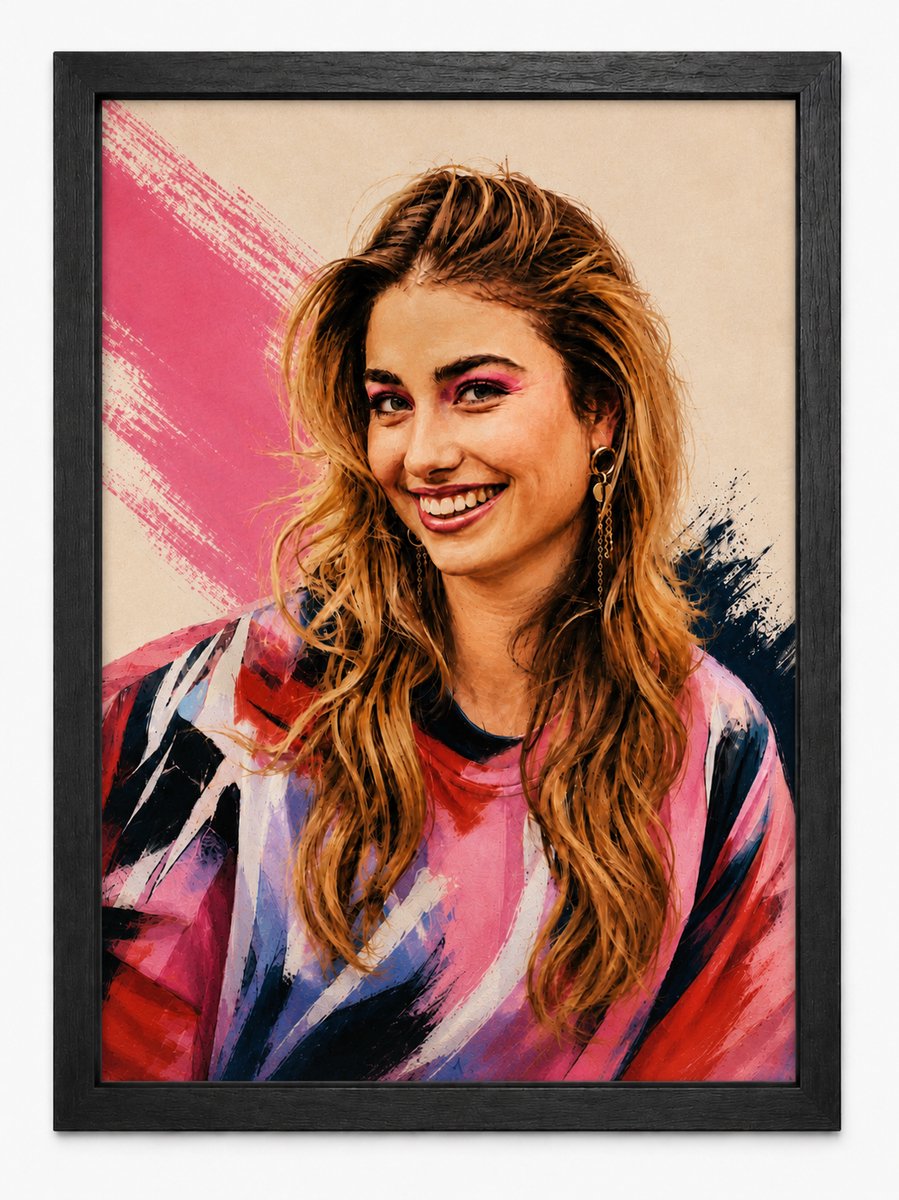 Roxy Dekker Poster | Art Style Muziek Poster | Inclusief Zwarte A4 Lijst