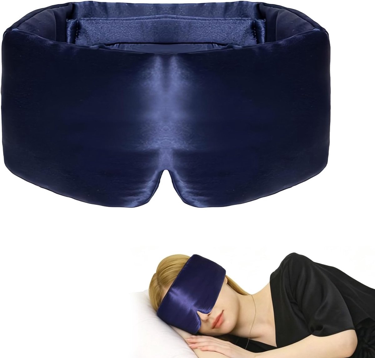 Thijox - Zijden Slaapmaskers voor Mannen en Vrouwen - Verstelbaar Oogmasker voor Comfortabel Slapen, Reizen, Dutjes, Yoga en Meditatie - Ideaal voor T