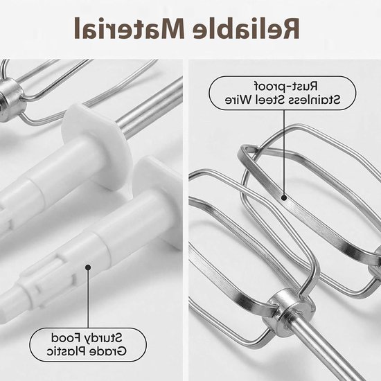 Reserve Gardes - Mixer Accessoires - Keuken Gebruik - Roestvrij Staal - 2 Stuks - Zilverkleurig — afbeelding 2