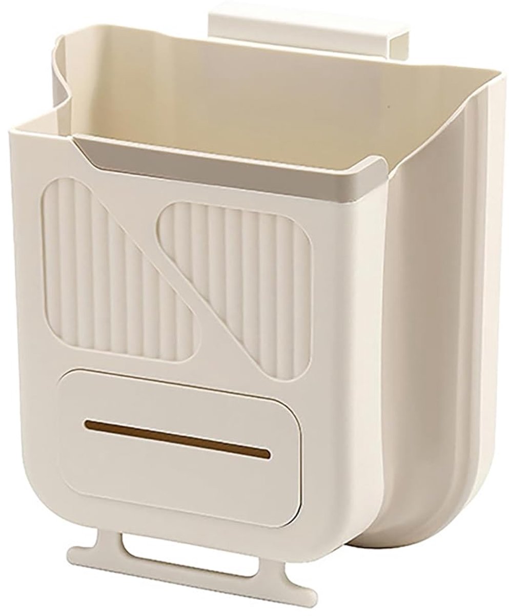 SnelShoppen - Hangende Afvalbak 10 Liter - Vouwbare Prullenbak voor Keuken, Auto, Kantoor, Camping, Deur en Kast - Ruimtebesparend en Hygiënisch