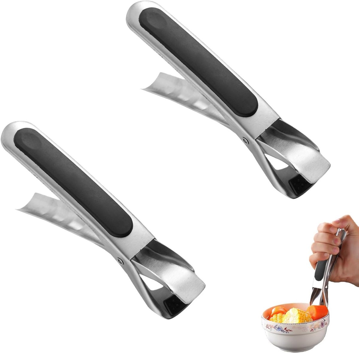 Set van 2 Antislip Tangen voor Airfryer en Oven, Ideaal voor Koken en Bakken
