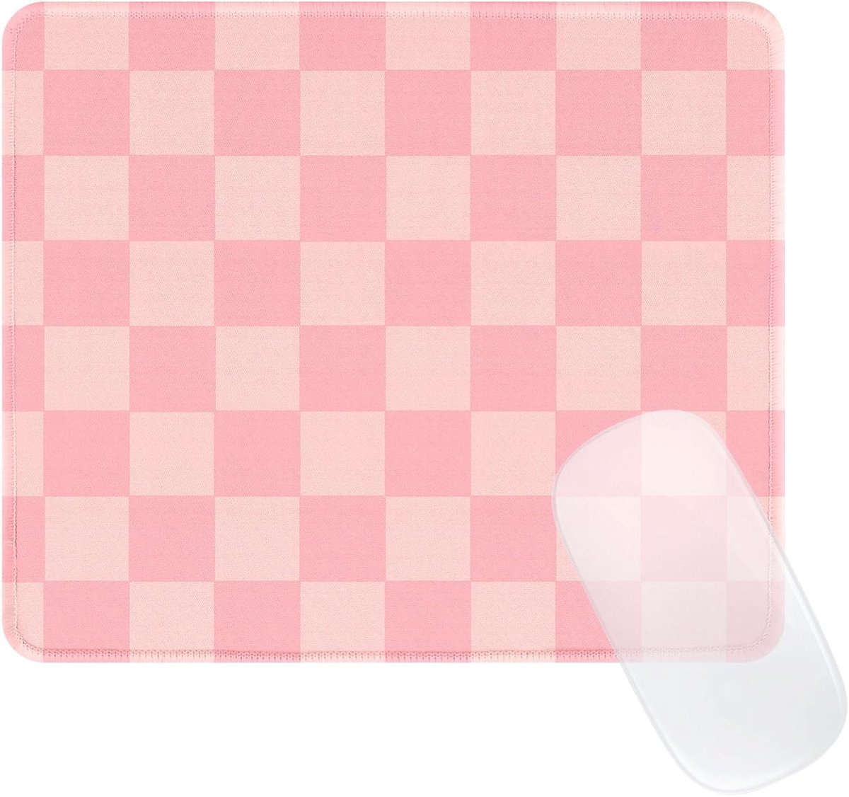 SnelShoppen - Square Cute Plaid Muismat - Gepersonaliseerde Muismat voor Kantoor en Thuis - Waterdichte en Antislip Rubberen Basis - Grappige Gaming M