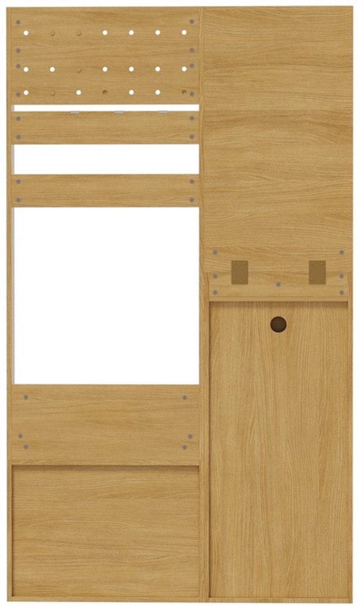 Kapstok – Wandkapstok – Garderobekast – Halmeubel – Schoenenrek – Compact Design – Verstel
