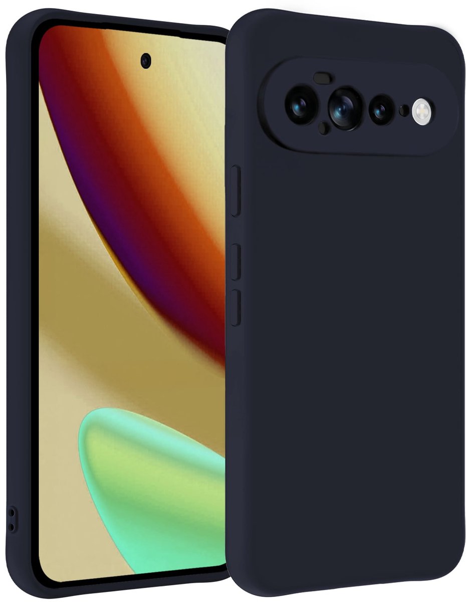 Hoesje - Geschikt voor Google Pixel 11 Pro XL - Sterk & Shockproof - Hoes Cover - Siliconen Case - Telefoonhoesjes - Donkerblauw