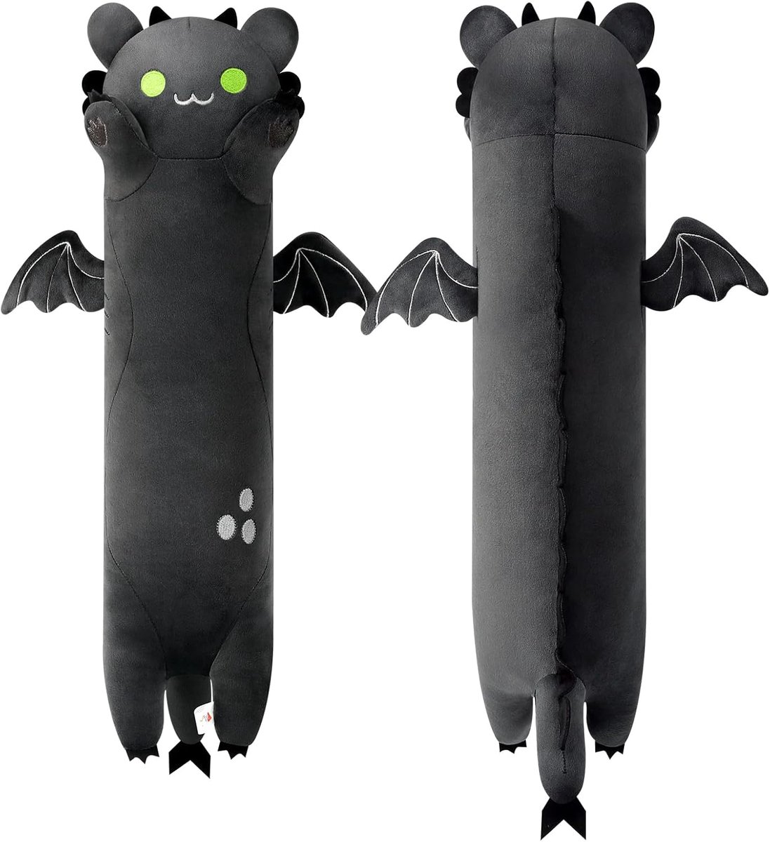 SnelShoppen - Zachte Pluche Draak Kat Kussen 50cm - Superzacht Pluizig Speelgoed voor Kinderen en Volwassenen - Perfect Cadeau voor Feesten en Knuffel