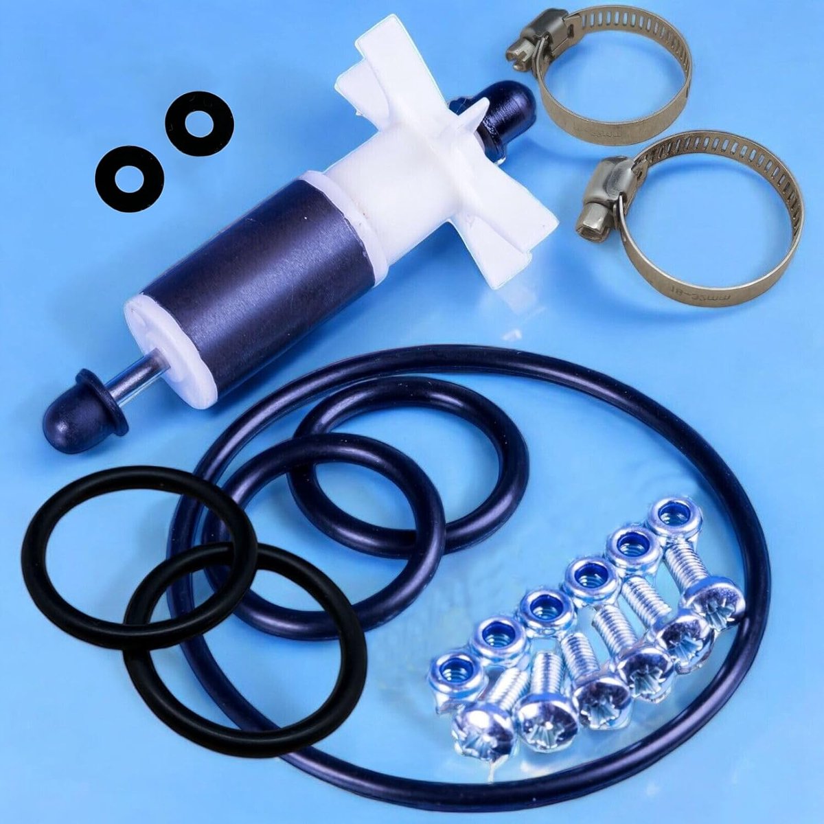 SnelShoppen - Vervangende Propeller voor Lay-Z-Spa #58113 P4071 Fix E02 - Coleman Hot Tub Waterpomppropeller met As, Pakkingen, Schroeven en Bevestigi