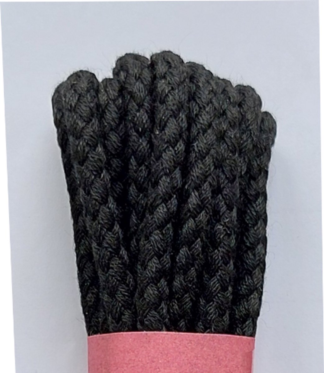 Strickers Veter - Zwart - Rond - Koord Veters - Lengte 150 cm - Dikte 4 mm - Schoenveter