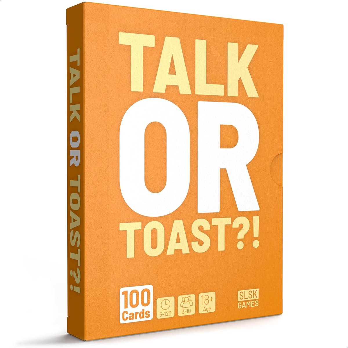 SnelShoppen - Talk or Toast!? - Uniek Drinkspel voor Volwassenen - Kaartspel met 100 Kaarten - Feest, Party Game, Drankspel voor 18+