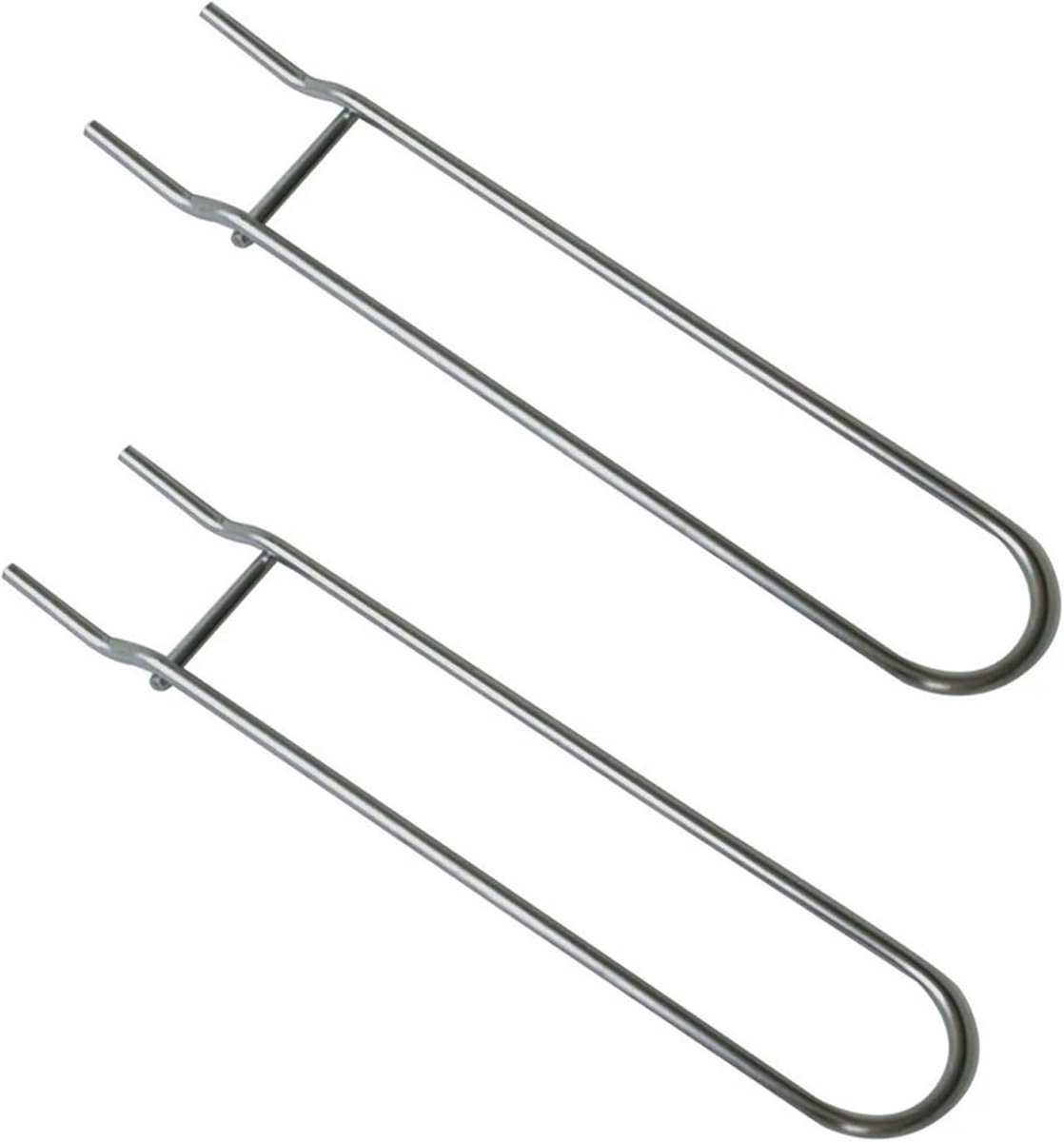 SnelShoppen - 2x RVS Grillheffer Grijper - Barbecue Accessoires voor Gemakkelijk Optillen van Heet en Vies Grillrooster - Ideaal voor Tuin, Camping, F