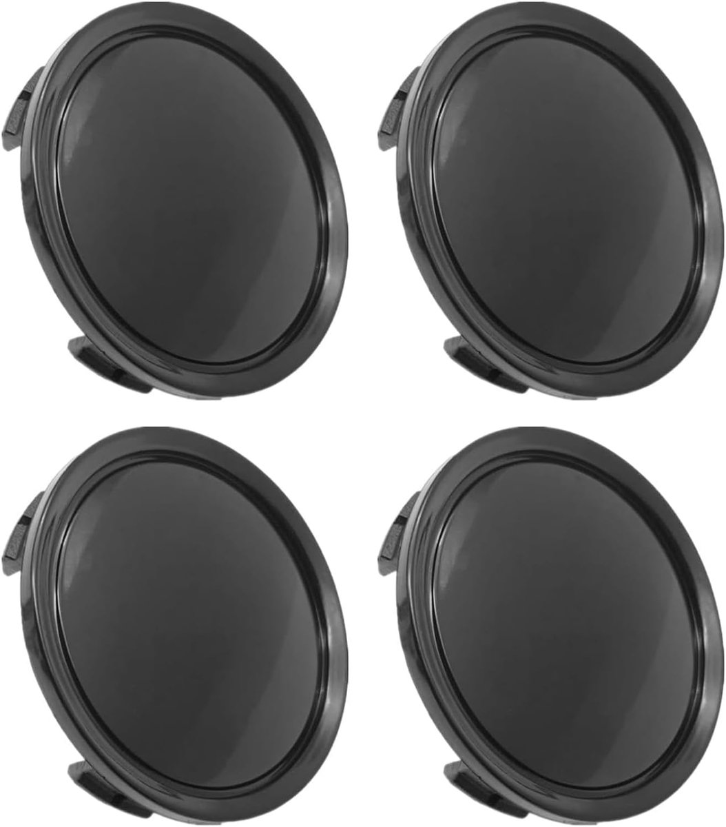 SnelShoppen - Wheel Center Caps 75mm - 4 Stuks ABS Rim Caps - Waterdicht, UV-bestendig, Duurzaam - Auto Onderdelen voor Stijlvolle Wielen