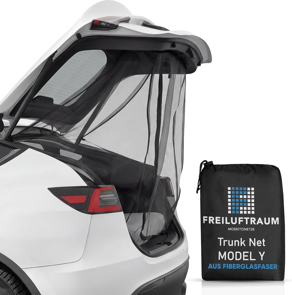 SnelShoppen - Mosquito Net Boot voor Tesla Model Y - Insectennet voor Camping en Slaap in de Auto - Perfecte Pasvorm, Eenvoudig te Monteren - Accessoi
