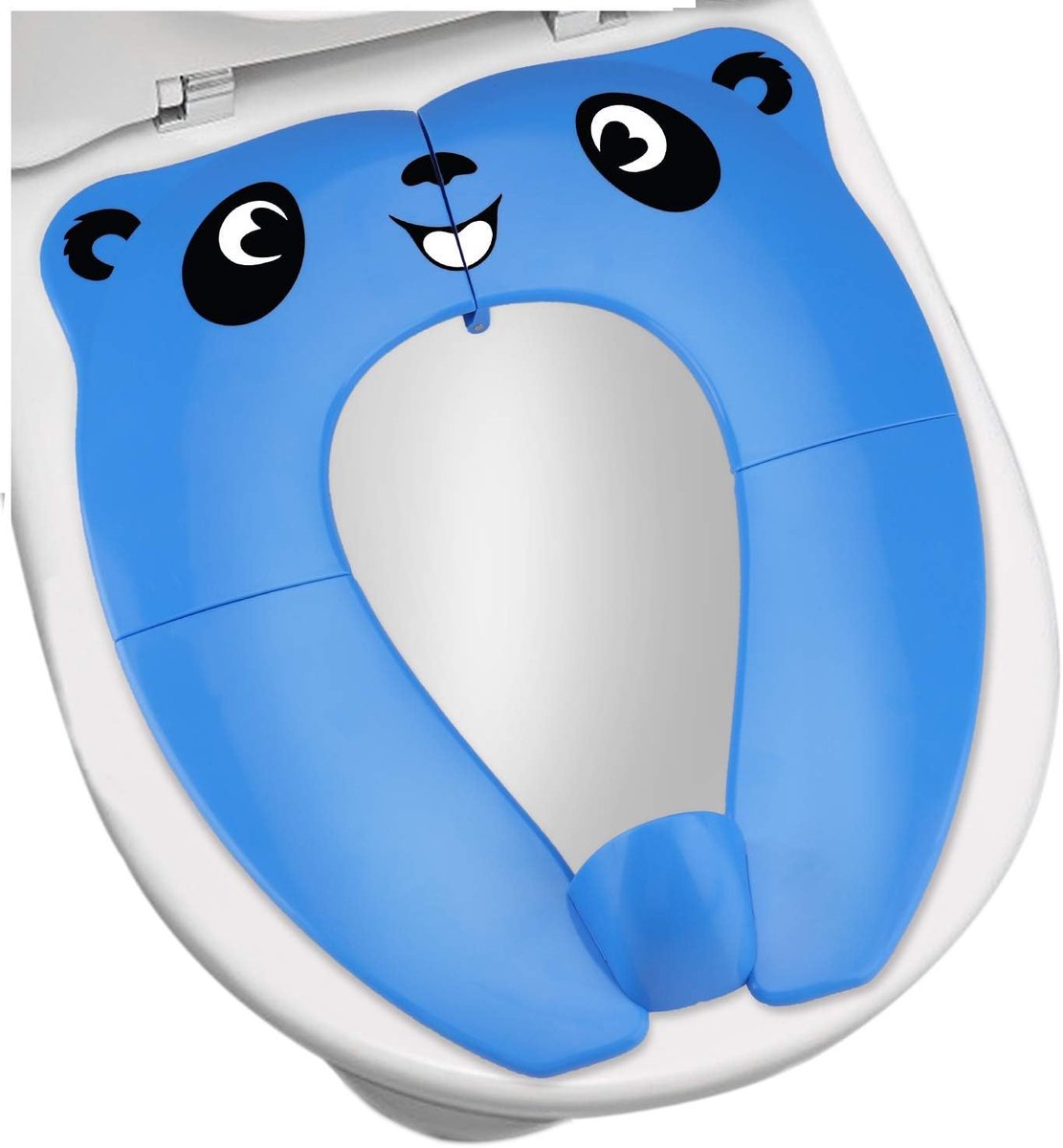 SnelShoppen - Vouwbare Potty - Reis Toiletstoel voor Kinderen - Toilettraining Zitting - Draagbare Toilet Seat - PE Materiaal met Opbergtas (Blauw)