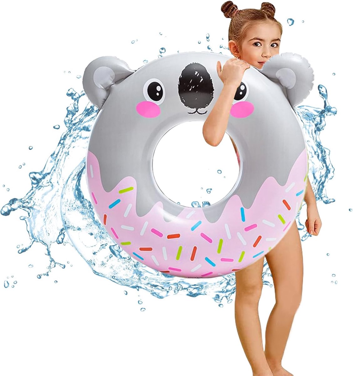 SnelShoppen - Inflatable Swimming Ring voor Volwassenen - Dikke PVC Zwemring - Ergonomisch Ontwerp - Perfect voor Zwembad, Strand, Vakantie en Waterpr