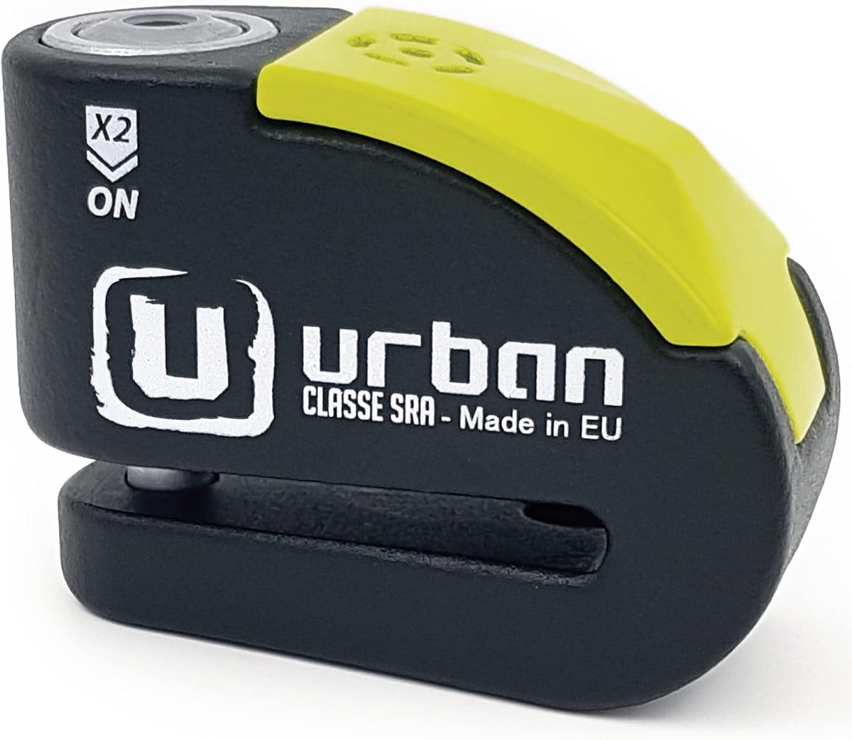 SnelShoppen - UR10 Motorfiets Fiets Alarm, Schijfslot 10 mm, 120 dB Waterdicht, Herinneringskabel Grijs/Zwart, Veiligheidsoplossing voor Motor en Fiet