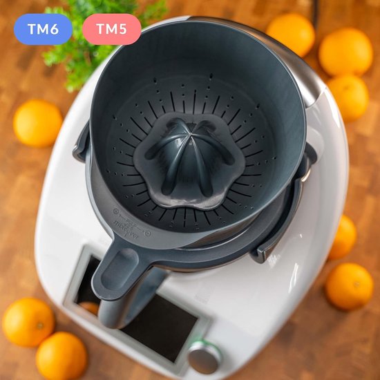 SnelShoppen - Mixcover Verbeterde Juicer/Citrus Juicer/Orange Juicer voor Thermomix TM6 en TM5 - Sneller en Pulp naar Keuze - Keukenaccessoires voor V van Snelshoppen — afbeelding 5
