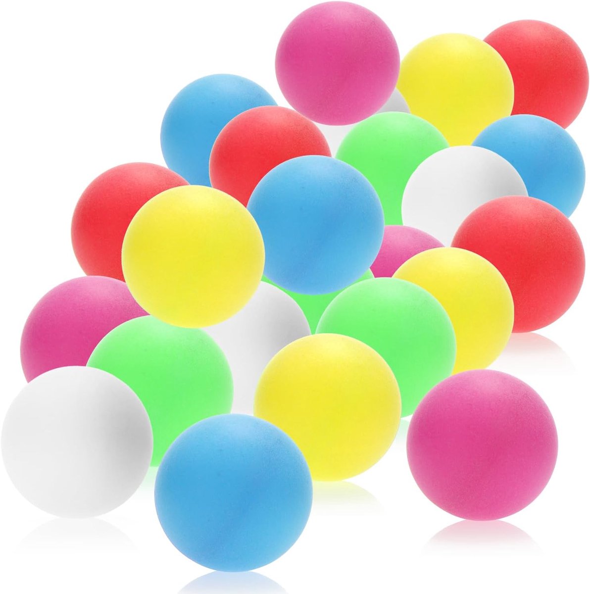 SnelShoppen - Tafeltennisballen 48/72/144 Stuks - Standaard 40 mm - Kleurrijke Ping Pong Ballen voor Tafeltennis, Beer Pong, Feest en Training
