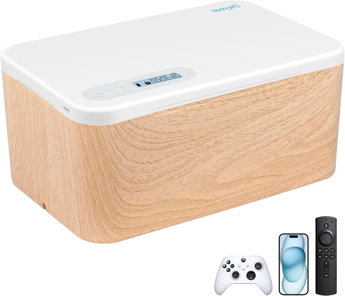 Veilige en Tijdgestuurde Lockbox voor Telefoons, Videospellen en Snacks - Ideaal voor Sociale Media en Zelfbediening