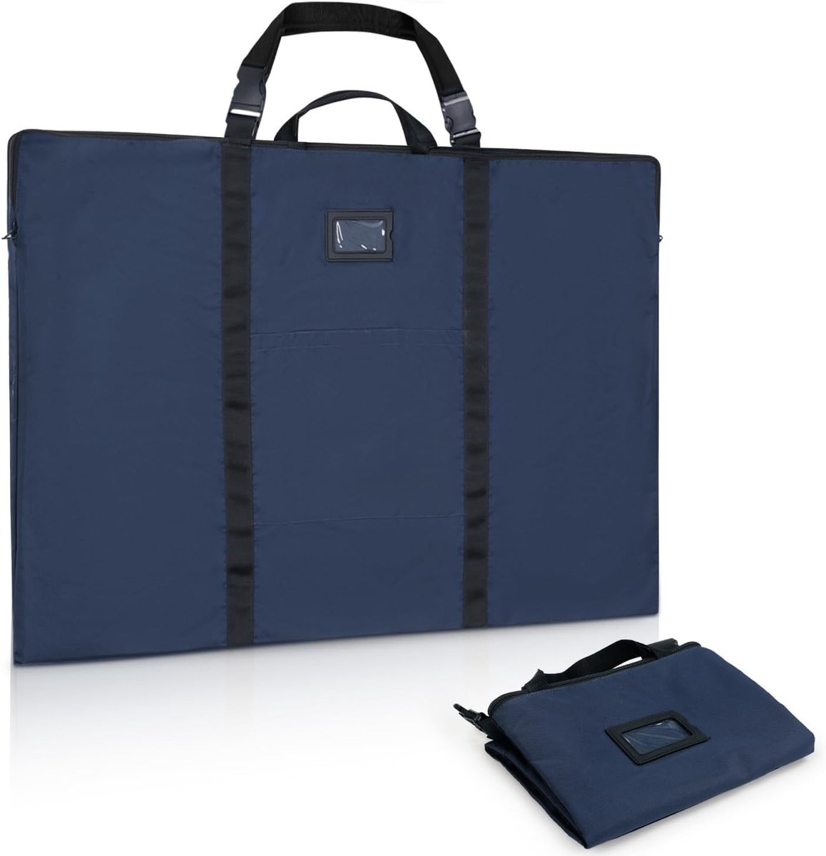 SnelShoppen - Lichte Artist Portfolio Bag 24x36 inch - Tekening Folders met Draaghandvat en Afneembare Schouderriem - Zachte Kunstmap voor A1/A2 Gelei