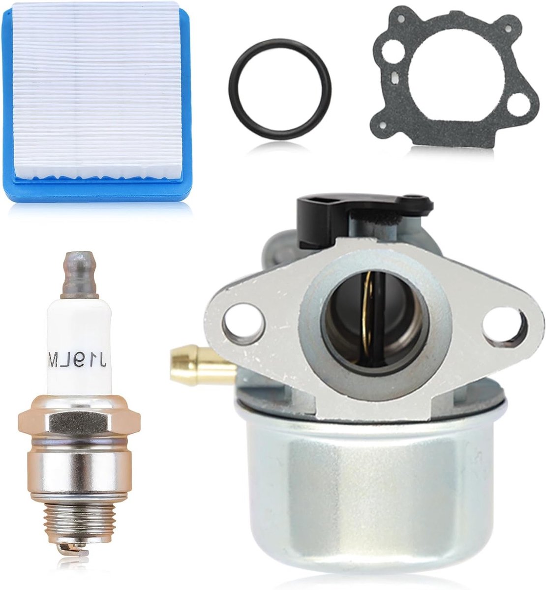 Carburetor Kit voor Grasmaaier Vervanging - Compatibel met 498170, 799872, 694202, 497586, 498254 en 790821 - Hoogwaardige Motoronderdelen voor Efficiënte Prestaties