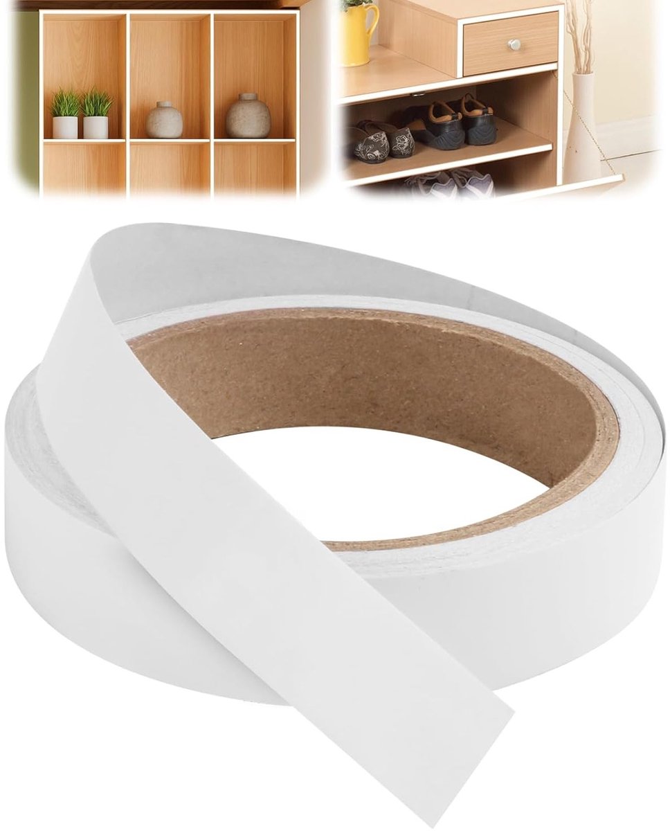 Voorgeplakte melamine kantenstrip voor keukenblad, standaard MDF plaat, 20 mm x 10 m, eenvoudig te installeren, duurzaam en waterbestendig