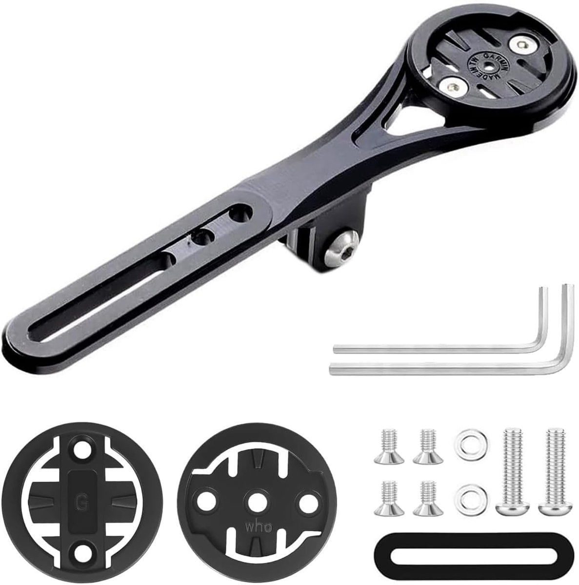 SnelShoppen - Fietshouder voor Stuur en Cockpit - Aero Out Front Combo Mount voor GPS - Aluminium 6061-T6, Lichtgewicht en Duurzaam - Compatibel met G