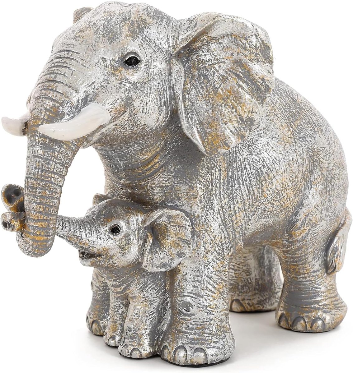 SnelShoppen - Olifant Decoratieve Figuren, Handgemaakte Olifanten Beeldjes, Cadeau voor Moeder, Olifanten Geschenken voor Vrouwen, Decoratie voor Woon