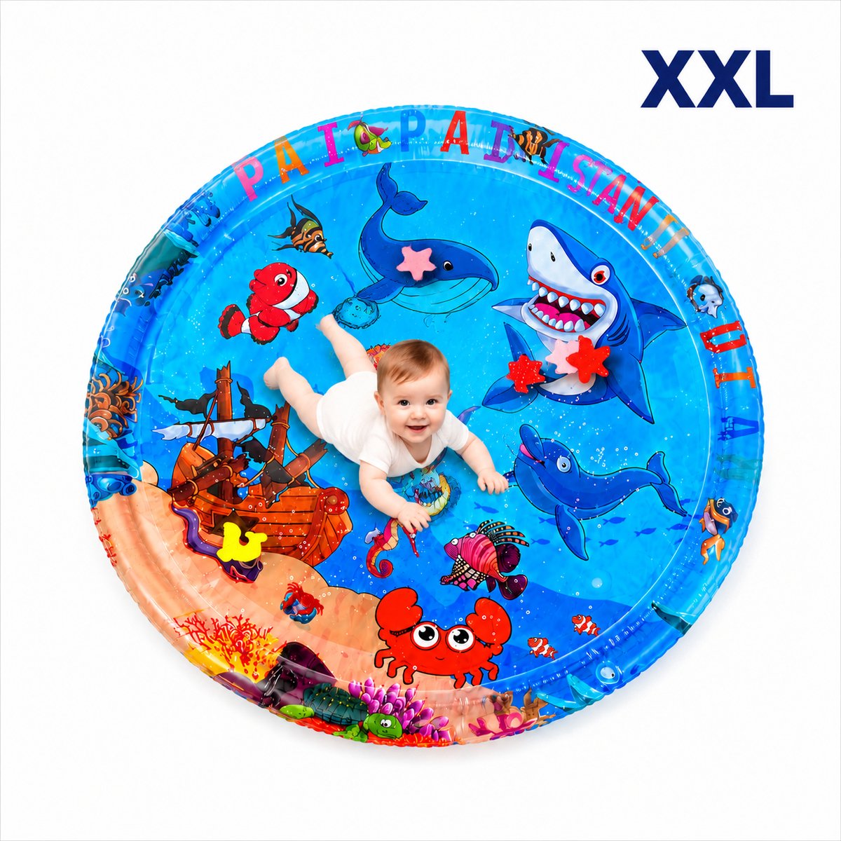 Waterspeelmat -Met geluid - Speelmat- Opblaasbaar baby water speelmat - Kraamcadeau - Kinderspeelgoed-Waterspeelgoed-Baby speelgoed 0 jaar