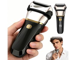 Scheerapparaat – Scheren & Trimmer 2-in-1 – zwevende koppen – IPX7 – LED-display – 600mAh – USB-C – nat en droog – voor baard en bakkebaarden – thuis en reizen